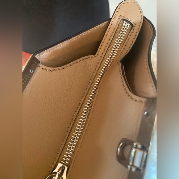 Fendi 3Jours Beige / Tan bag with colorful studs. - Picture 11 of 16